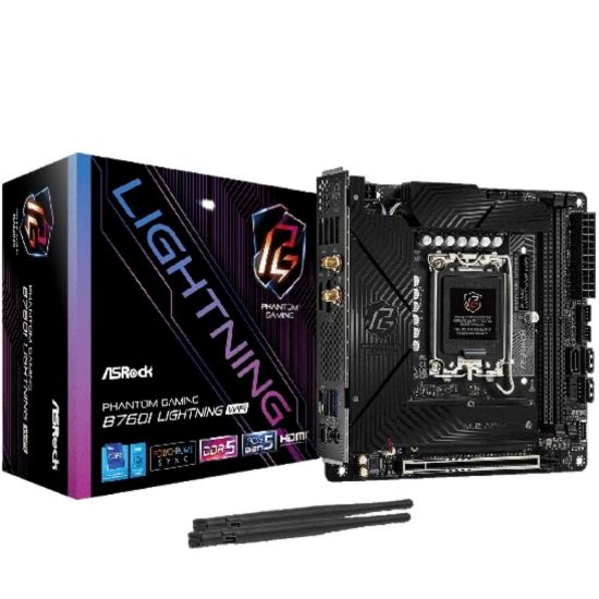 Obrázek ASRock MB Sc LGA1700 B760I Lightning WiFi, Intel B760, 2xDDR5, 1xDP, 1xHDMI, mini- ITX