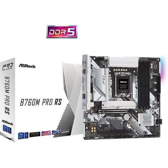 Obrázek ASRock MB Sc LGA1700 B760M PRO RS, Intel B760, 4xDDR5, 1xDP, 1xHDMI, mATX