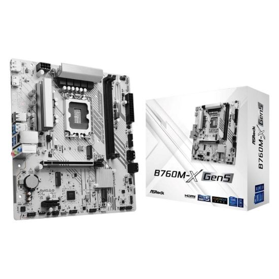 Obrázek ASRock MB Sc LGA1700 B760M- X Gen5, Intel B760, 2xDDR5, 1xDP, 1xHDMI, mATX