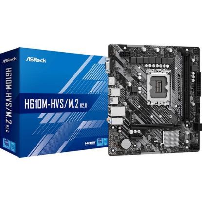 Obrázek ASRock MB Sc LGA1700 H610M- HVS/ M.2 R2.0, Intel H610, 2xDDR4, 1xHDMI, 1xVGA, mATX