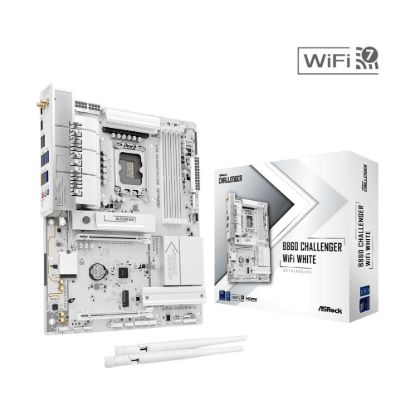 Obrázek ASRock MB Sc LGA1851 B860 Challenger WiFi WHITE, Intel B860, 4xDDR5, 1xHDMI, WiFi, ATX