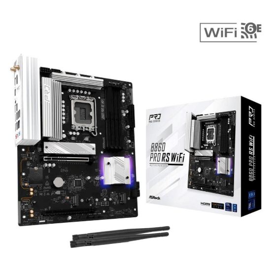 Obrázek ASRock MB Sc LGA1851 B860 Pro RS WiFi, Intel B860, 4xDDR5, 1xDP, 1xHDMI, WiFi, ATX