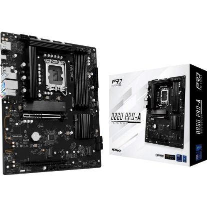 Obrázek ASRock MB Sc LGA1851 B860 Pro- A, Intel B860, 4xDDR5, 1xDP, 1xHDMI, ATX