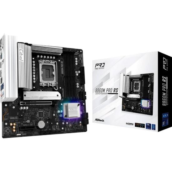 Obrázek ASRock MB Sc LGA1851 B860M Pro RS, Intel B860, 4xDDR5, 1xDP, 1xHDMI, mATX