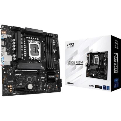 Obrázek ASRock MB Sc LGA1851 B860M Pro- A, Intel B860, 4xDDR5, 1xDP, 1xHDMI, mATX