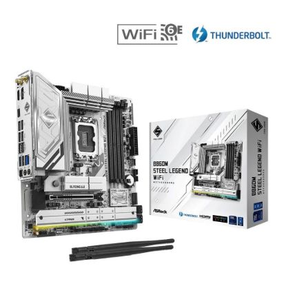 Obrázek ASRock MB Sc LGA1851 B860M Steel Legend WiFi, Intel B860, 4xDDR5, 1xThunderbolt, 1xDP, 1xHDMI, WiFi, mATX