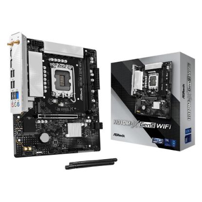 Obrázek ASRock MB Sc LGA1851 H810M- X Gen5 WiFi, Intel H810, 2xDDR5, 1xDP, 1xHDMI, WiFi, mATX