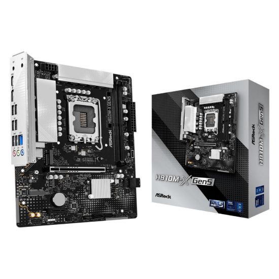 Obrázek ASRock MB Sc LGA1851 H810M- X Gen5, Intel H810, 2xDDR5, 1xDP, 1xHDMI, mATX