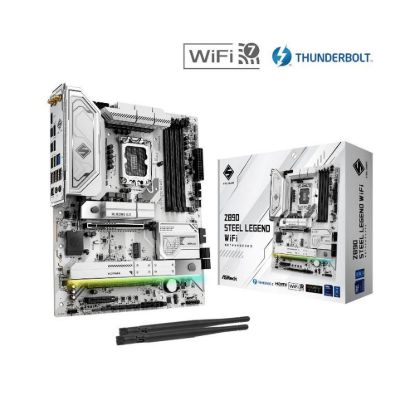 Obrázek ASRock MB Sc LGA1851 Z890 STEEL LEGEND WIFI, Intel Z890, 4xDDR5, 1xHDMI, 2xThunderbolt, WI- FI