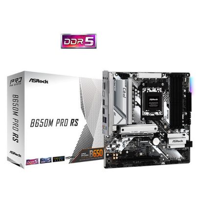 Obrázek ASRock MB Sc AM5 B650M PRO RS, AMD B650, 4xDDR5, 1xDP, 1xHDMI, mATX