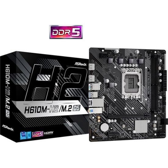 Obrázek ASRock MB Sc LGA1700 H610M- H2/ M.2 D5, Intel H610, 2xDDR5, 2xHDMI, mATX