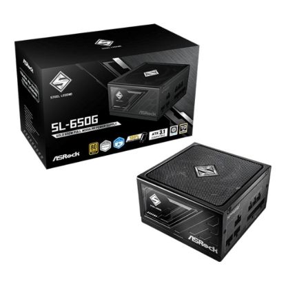 Obrázek ASROCK zdroj SL- 650G, 650 W, 80Plus Gold, 135 mm, ATX 3.1