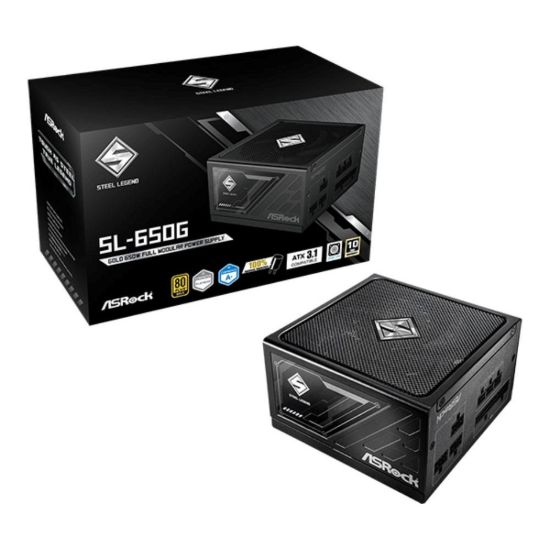 Obrázek ASROCK zdroj SL- 650G, 650 W, 80Plus Gold, 135 mm, ATX 3.1