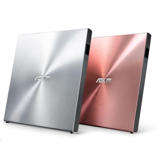 Obrázek ASUS DVD SDRW- 08U5S- U/ SIL/ G/ AS, External Slim DVD- RW, silver, USB + Cyberlink Power2Go 8