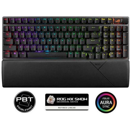 Obrázek ASUS klávesnice ROG Strix Scope II 96 Wireless (ROG NX Snow) - CZ/ SK