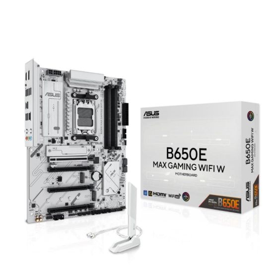 Obrázek ASUS MB Sc AM5 B650E MAX GAMING WIFI W, AMD B650, 4xDDR5, 1xDP, 1xHDMI, WiFi
