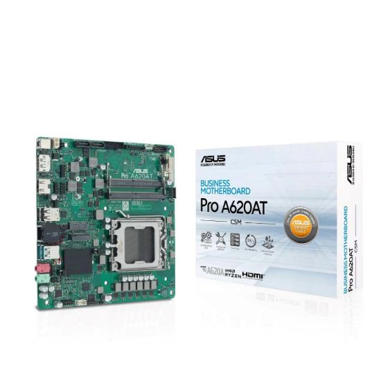 Obrázek ASUS MB Sc AM5 PRO A620AT- CSM, AMD A620A, 2xDDR5 SODIMM, 1xHDMI, 1xDP, 1xLVDS, Thin Mini- ITX