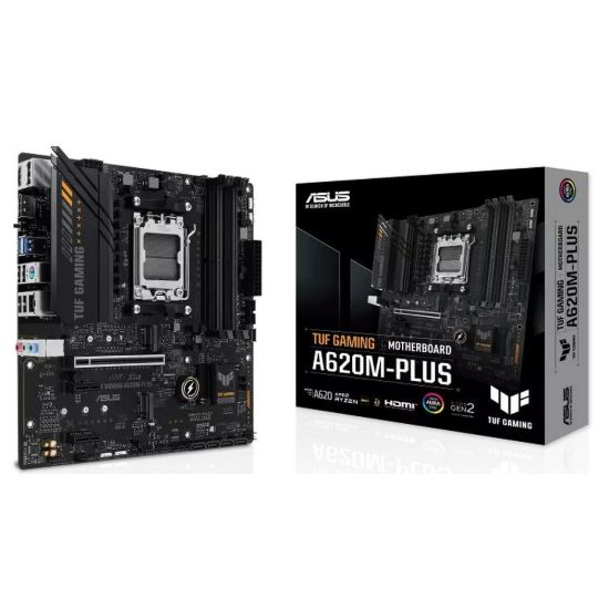 Obrázek ASUS MB Sc AM5 TUF GAMING A620M- PLUS, AMD A620, 4xDDR5, 1xHDMI, 2xDP, mATX
