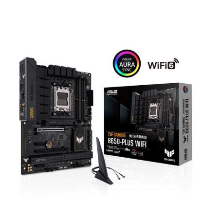 Obrázek ASUS MB Sc AM5 TUF GAMING B650- PLUS WIFI, AMD B650, 4xDDR5, 1xDP, 1xHDMI, WI- FI