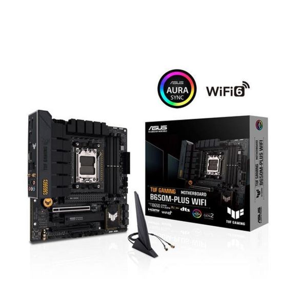 Obrázek ASUS MB Sc AM5 TUF GAMING B650M- PLUS WIFI, AMD B650, 4xDDR5, 1xDP, 1xHDMI, WI- FI, mATX