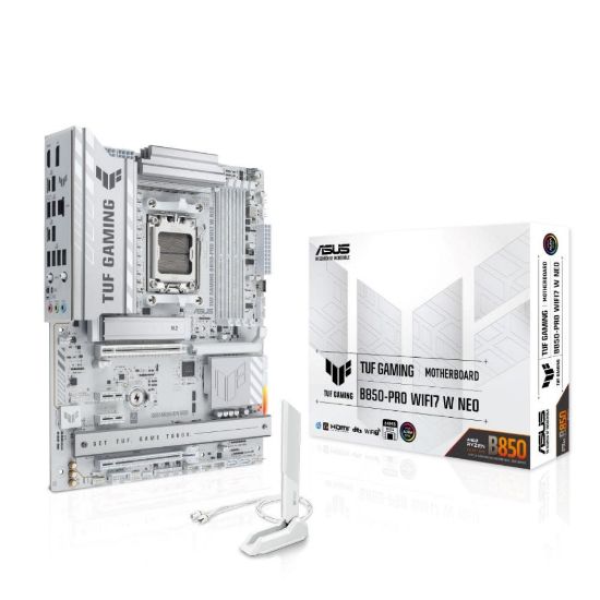Obrázek ASUS MB Sc AM5 TUF GAMING B850- PRO WIFI7 W NEO, AMD B850, 4xDDR5, 1xHDMI, 1xDP