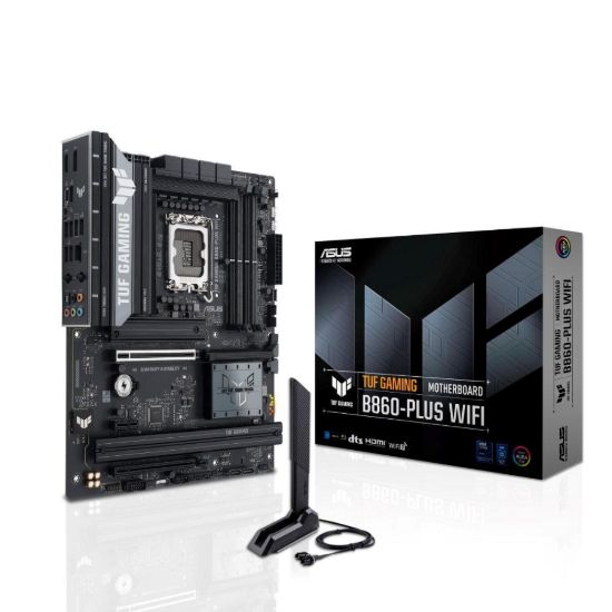 Obrázek ASUS MB Sc LGA1851 TUF GAMING B860- PLUS WIFI, Intel B860, 4xDDR5, 1xUSB4, 1xDP, 1xHDMI, WiFi, ATX