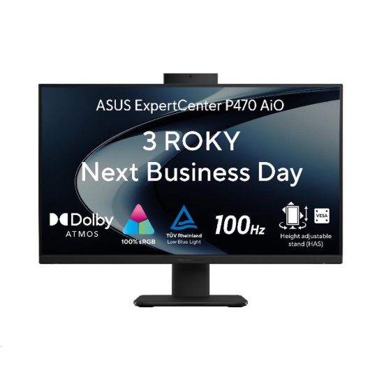 Obrázek ASUS PC AiO ExpertCenter P470 (P470VAK- C7161TX), Core 7 240H, 27" 1920 x 1080, 16 GB, 1 TB SSD, Intel, W11 Pro, Black