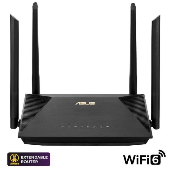 Obrázek ASUS RT- AX53U (AX1800) WiFi 6 Extendable Router, AiMesh, 4G/ 5G Mobile Tethering