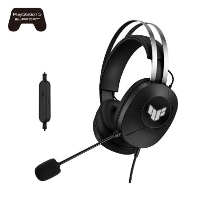 Obrázek ASUS sluchátka TUF Gaming H1 GEN II, Drátový Herní Headset, černá