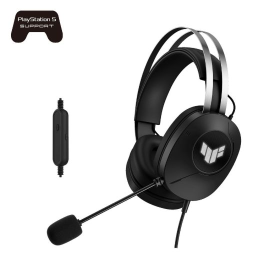 Obrázek ASUS sluchátka TUF Gaming H1 GEN II, Drátový Herní Headset, černá