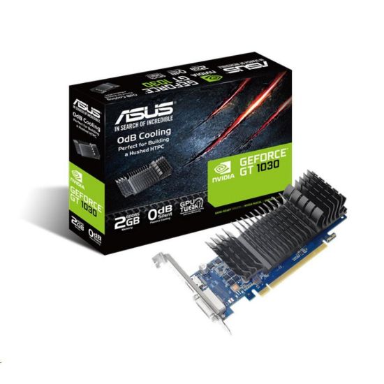 Obrázek ASUS VGA NVIDIA GeForce GT 1030 BRK 2G, 2G GDDR5, 1xHDMI, 1xDVI