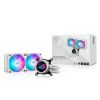Obrázek ASUS vodní chladič CPU AIO ROG STRIX LC III 240 ARGB WHITE, 2 x 120mm, LGA1851, AM5