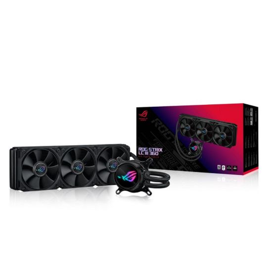 Obrázek ASUS vodní chladič CPU AIO ROG STRIX LC III 360, 3 x 120mm, LGA1851, AM5