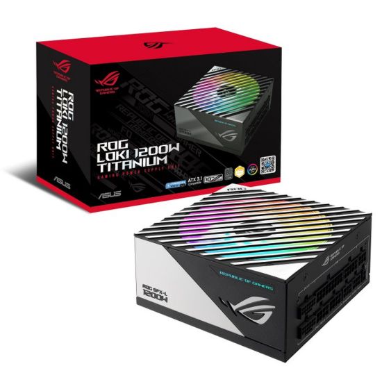 Obrázek ASUS zdroj 1200 W ROG LOKI SFX- L GAMING, 120 mm, Plně Modulární, 80+ Titanium, ARGB, SFX- L