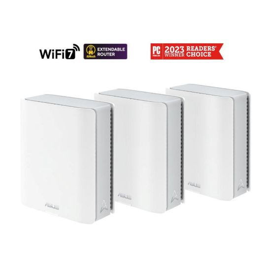 Obrázek ASUS ZenWifi BT10 3- pack, WiFi7 Extendable Router, AiMesh, 2x WAN/ LAN, 1x LAN, 1x 3.0