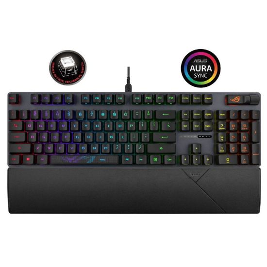Obrázek ASUS klávesnice ROG STRIX SCOPE II, mechanická, drátová, ROG RX RED / PBT, US