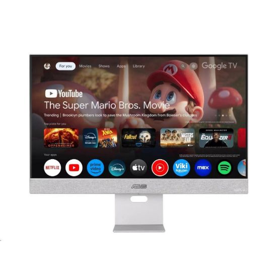 Obrázek ASUS LCD 27" MS27UC ZenScreen Smart, UHD IPS, Google TV, Harman Kardon speakers, USB Type- C® (90 W PD), HDMI, DP, USB…