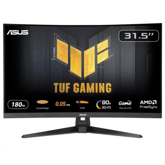 Obrázek ASUS LCD TUF Gaming VG32 WQ3B, 31.5" 2560 x 1440, 180 Hz, 1 ms, 350 nits, Curved, FF, Repro, DP, HDMI, Audio, Vesa…