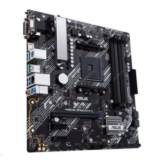 Obrázek ASUS MB Sc AM4 PRIME B450M- A II, AMD B450, 4xDDR4, 1xHDMI, 1xDVI, 1xVGA, mATX