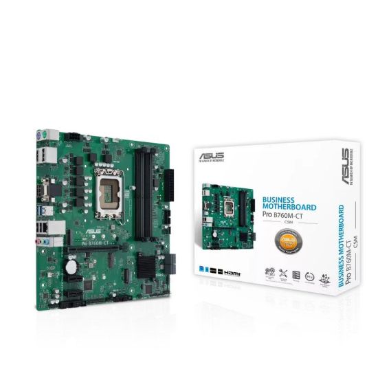 Obrázek ASUS MB Sc LGA1700 PRO B760M- CT- CSM, Intel B760, 4xDDR5, 2xDP, 1xHDMI, 1xVGA, mATX