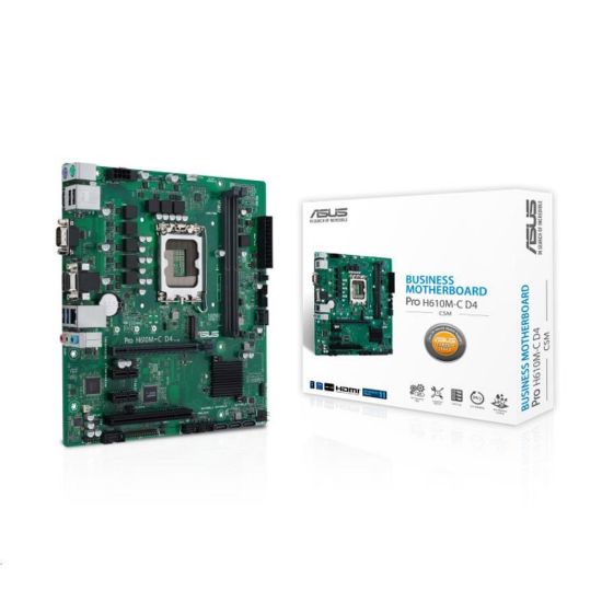 Obrázek ASUS MB Sc LGA1700 PRO H610M- C D4- CSM, Intel H610, 2xDDR4, 1xDP, 1xHDMI, 1xVGA, mATX