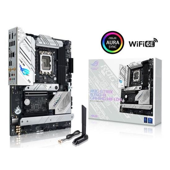 Obrázek ASUS MB Sc LGA1700 ROG STRIX B760- A GAMING WIFI D4, Intel B760, 4xDDR4, 1xDP, 1xHDMI, WI- FI
