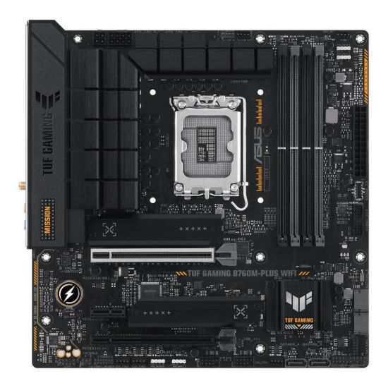 Obrázek ASUS MB Sc LGA1700 TUF GAMING B760M- PLUS WIFI, Intel B760, 4xDDR5, 1xDP, 1xHDMI, WI- FI, mATX