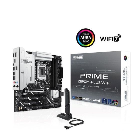 Obrázek ASUS MB Sc LGA1851 PRIME Z890M- PLUS WIFI, Intel Z890, 4xDDR5, 1xDP, 1xHDMI, 1xUSB4, WI- FI, mATX
