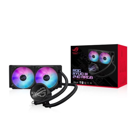 Obrázek ASUS vodní chladič CPU AIO ROG RYUO III 240 ARGB, 2 x 120mm, LGA1851, AM5