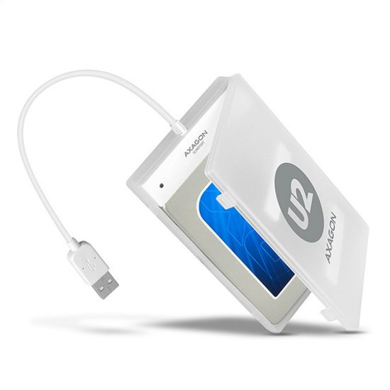 Obrázek AXAGON ADSA- 1S, USB2.0 - SATA HDD/ SSD adaptér vč. 2.5" pouzdra