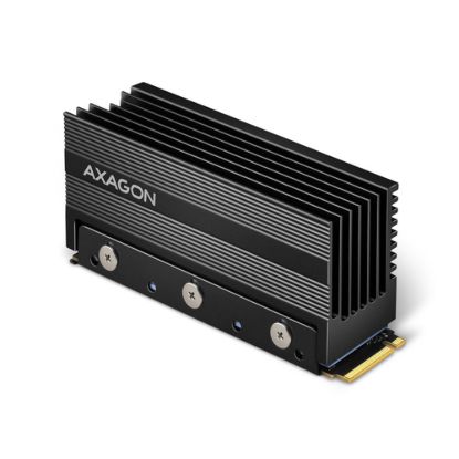 Obrázek AXAGON CLR- M2XL, hliníkový pasivní chladič pro jedno i oboustranný M.2 SSD disk, výška 36 mm