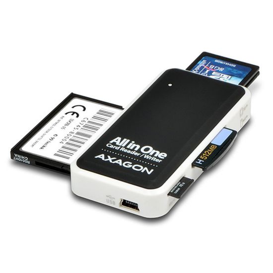 Obrázek AXAGON CRE- X1, USB 2.0 externí MINI čtečka 5- slot ALL- IN- ONE