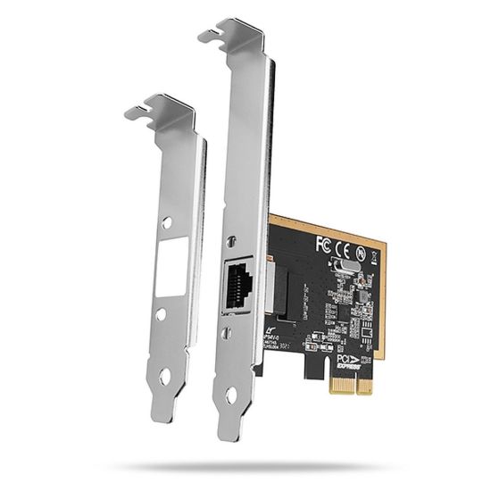 Obrázek AXAGON PCEE- GRF, PCIe síťová karta - 1x Gigabit Ethernet port (RJ- 45), Realtek 8111F, vč. LP
