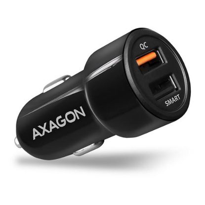 Obrázek AXAGON PWC- QC5, QUICK a SMART nabíječka do auta, 2x port QC3.0/ AFC/ FCP + 5V- 2.6A, 31.5 W